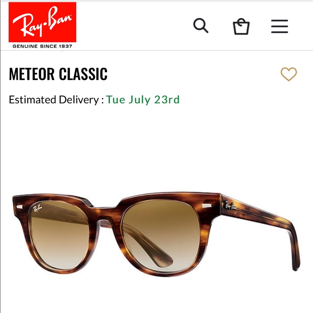Light brown gradient meteor Ray-Bans!